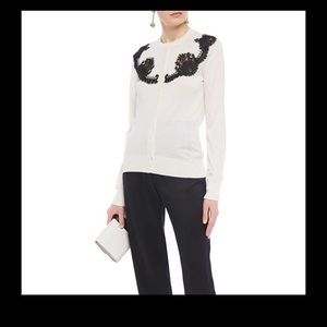 Dolce & Gabbana Leavers lace-panel cardigan